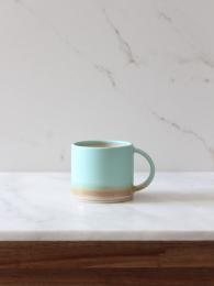 Emma Lacey Rainbow Aqua Espresso Mug at Sally Bourne Interiors Muswell Hill Handmade Ceramics